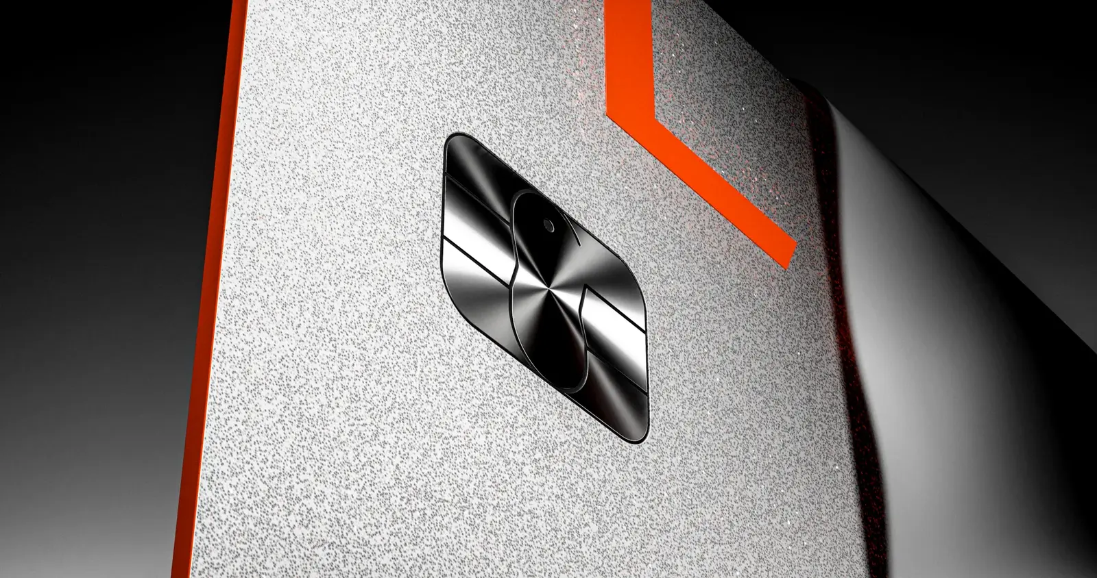 Close view of the card chip
